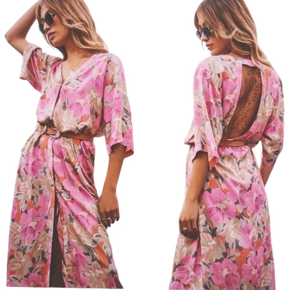 Saltwater Luxe Tallulah Dress/Kimono NWT Size small Beach Coverup